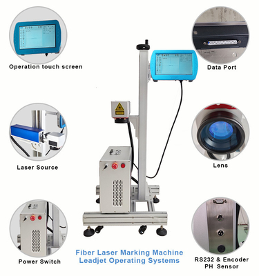 industriale di segno della macchina del laser della fibra 30W per il metalloide della stampa