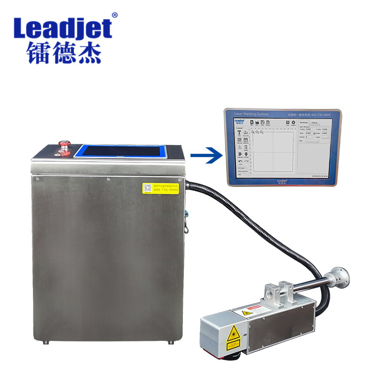 Indicatore del laser della fibra del numero di lotto 30W per la latta di alluminio dell'HDPE del metallo